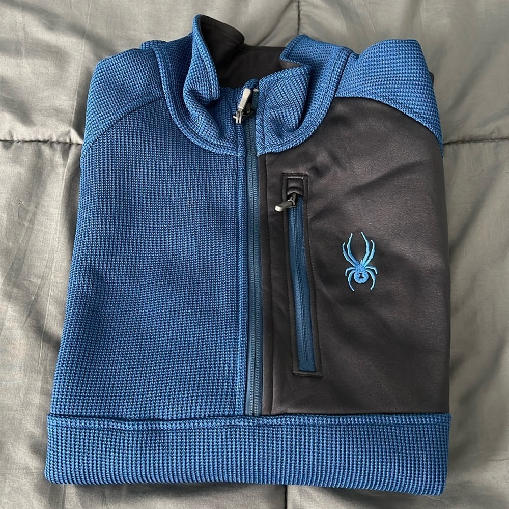 Spyder Half Zip Gait Knit Pullover Jacket Size Medium